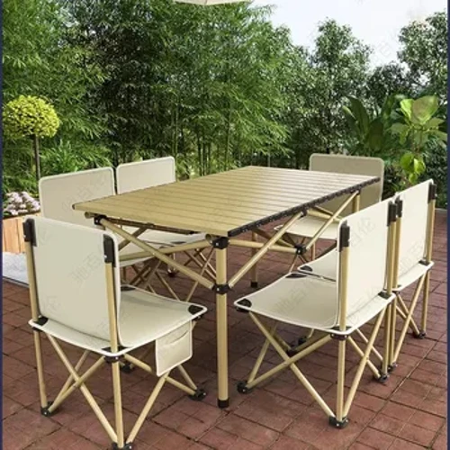 I-Garden Coffee Camping Table Desk Conference Ikamu Lokudoba Inyama yesoso Ikhompyutha Yangaphandle Ithebula Lokugqoka I-Mesas De Jantar Furniture
