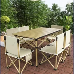 I-Garden Coffee Camping Table Desk Conference Ikamu Lokudoba Inyama yesoso Ikhompyutha Yangaphandle Ithebula Lokugqoka I-Mesas De Jantar Furniture