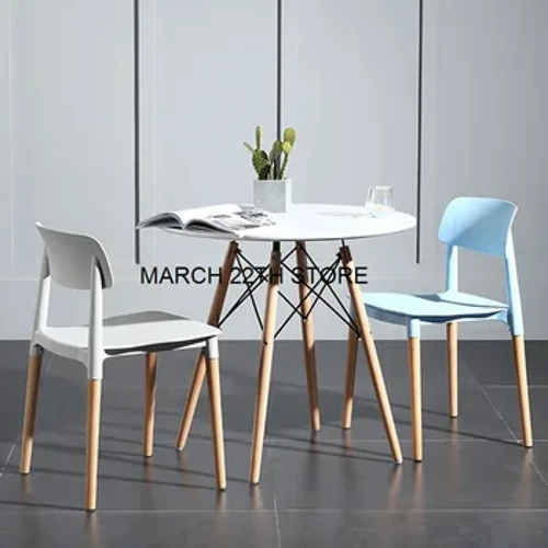 Modern Nordic Dining Table Wood Desk Coffee Round Conference Dining Table Side Living Room Mesas De Comedor Salon Furniture