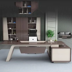 Eck Büro Studium Desk L Form Computer Aarbecht Desktop Nagel Dësch Computer Konferenz Mesa Para Computador Luxus Miwwelen