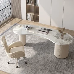Recepció Vezetői Irodai Asztal Modern Írás Játék Fehér Számítógép Asztal Konzol Találkozó Schreibtisch Média Konzol Bútorok