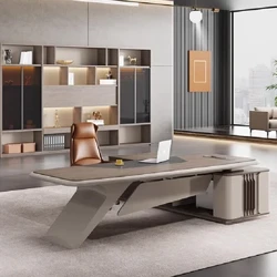 Bàn điều hành văn phòng sang trọng của Bàn làm việc với Bàn hội thảo thẩm mỹ góc cạnh Mesa Escritorio Office Nội thất văn phòng