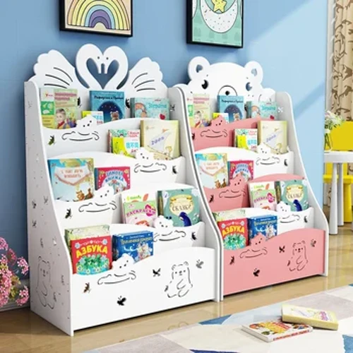 Seilf Leabhar Leanaí le hUrlár Simplí Cosaint Chomhshaoil ​​leabhrán Mac Léinn Raca Stórála Leabhar Pictiúr do Kindergarten