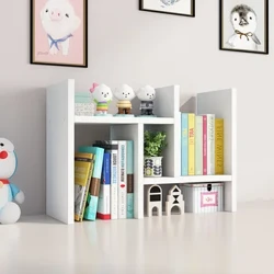 Teleskopiko na Pag-aaral Sa Desktop Simple Ins Bookshelf Desk Shelves Finishing Rack Storage Rack Office Children Dormitory Bookcase