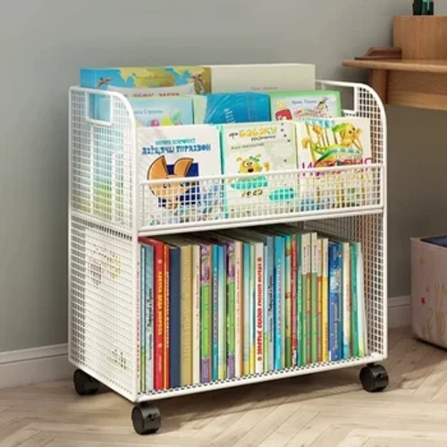 Trẻ em tổ chức tủ sách di động trên máy tính để bàn sách lưu trữ giá lưu trữ giá sách lớn Bàn lưu trữ bên lưu trữ trẻ em