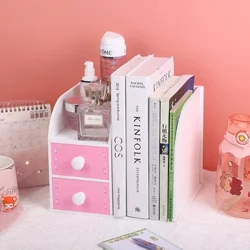 Wooden Multifunctional Simple Bookcase Students Desk Books Stationery Placement Arrangement Shelving Mga Bata Maliit na aparador ng Libro