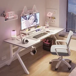 Modernong Desktop Computer Desks Home Office Desk Furniture Bold K Legs White Gaming Desk Simple Bedroom Home Student Study Table Q