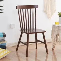 LCL0349 Ghế gỗ nguyên khối có tựa lưng