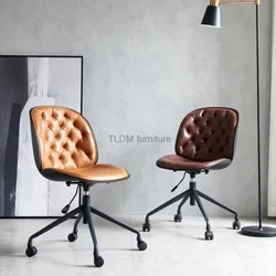 Sáng Tạo Tựa Lưng Ghế Văn Phòng Máy Tính Ghế Bắc Âu Nội Thất Văn Phòng Nâng Ghế Xoay Đơn Giản Nhà Hàng Sắt Ghế Ăn
