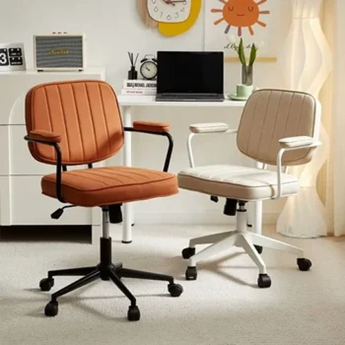 Cadeira moderna simples e nórdica para café, lazer, espessada, confortável, preguiçosa, cadeira de computador com apoio de braço de elevação, cadeiras de escritório