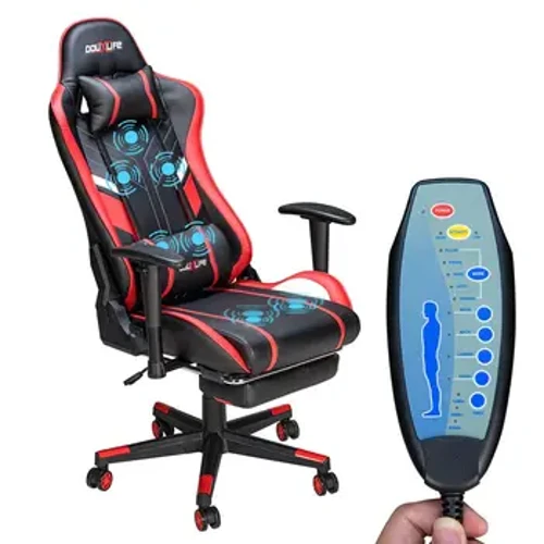 GC-RC03 Ghế Chơi Game Massage Công Thái Thiết Kế Lưng Cao Thắt Lưng Thư Giãn Mới Tùy Chỉnh PU Massage Máy Tính Ghế Văn Phòng
