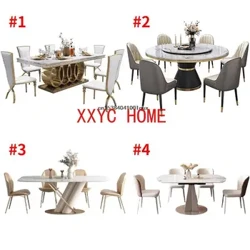24 Dining Room Table Set Luxury Kitchen Furniture Modern Minimalist Dining Table With 6 Seats Customize Desktop Table And Chairs