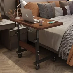 Tábla Ríomhaireachta Fillte Darach Dubh Tábla Soghluaiste Scratch-resistant Tábla Taobh Leapa Stórála Ilchiseal le haghaidh Airde Baile Inchoigeartaithe