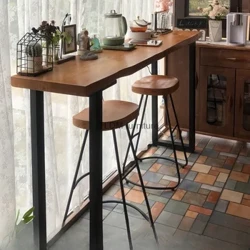 Egurrezko Cocktail Taberna Altuak Harrera-mahaia Erakusmahaia Kluba Ardoa Taberna Luzeak Alkohola Industriala Mesa Alta Taberna Altzariak MR50BT