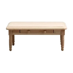 Masuta de cafea necompletata Birou Mini Ceai din Lemn Necolorat Camera Mica de Jucarii Sfarsit Model Decor Casa Podoaba Copil