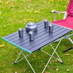 Ultralight Taşınabilir Katlanır Kamp Masa Katlanabilir Açık Yemek Masası Yüksek Mukavemetli Alüminyum Alaşımlı Bahçe Partisi Piknik BARBEKÜ
