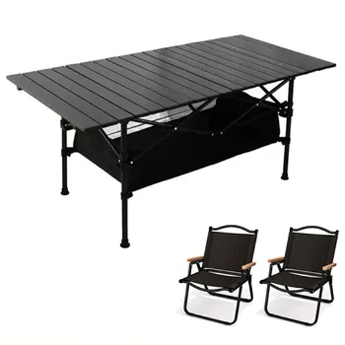 Mesas e cadeiras dobráveis ​​ao ar livre Churrasco mesa de acampamento tenda dobrável mesa quadrada rolos de frango mesa de piquenique mesas e cadeiras