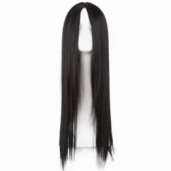 Tóc Giả Màu Đen Fei-Show Tổng Hợp Chịu Nhiệt Dài Thẳng Phần Giữa Dòng Trang Phục Cosplay Tóc 26 Inch Salon Đảng Bộ Tóc Giả