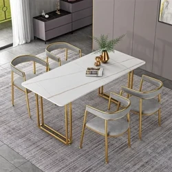 Nhà Bếp Bắc Âu Bàn Ăn Chân Vàng Người Tổ Chức Căn Hộ Thư Viện Bàn Cà Phê Văn Phòng Nhà Hàng Mesas De Jantar Nội Thất Gia Đình