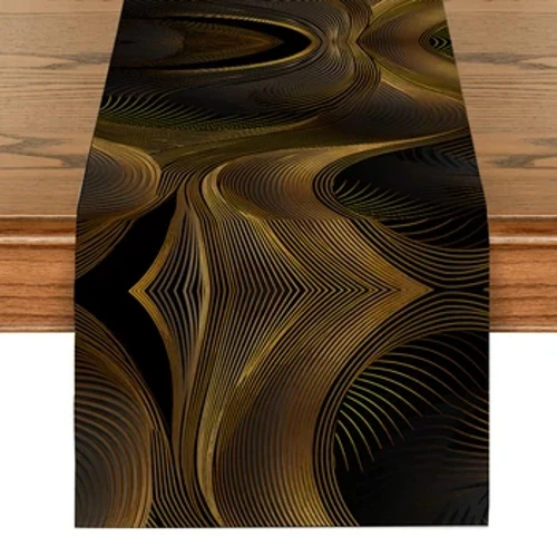 Gathering Graphic Table  Runner's Line Table Flag Restaurant Table Decorative