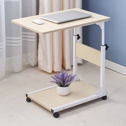Bàn phòng ngủ di động màu trắng Bàn cạnh giường ngủ đơn giản Bàn trà phong cách hiện đại Tủ sofa mini cho phòng ngủ gia đình