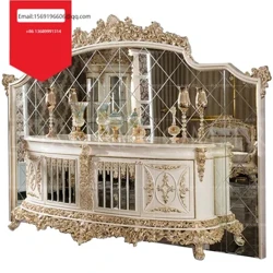 Châu Âu Gỗ Chắc Chắn Khắc Ăn Bên Tủ Pháp Cao Cấp Thay Đồ Phòng Khách Hiên Tủ Phòng Ăn Thay Đồ