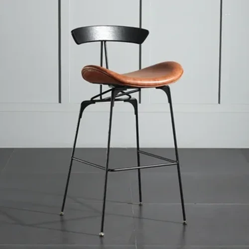 DD9002-530 custom Nordic retro backrest bar chair sa bahay bar chair simple high chair high stool bar stool