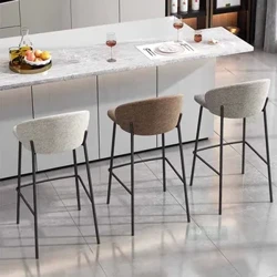 Havereception Moderne barstole Luksusdesigner Midcentury Afslappende soveværelser Barstol Minimalistisk Barkrukken Boligmøbler