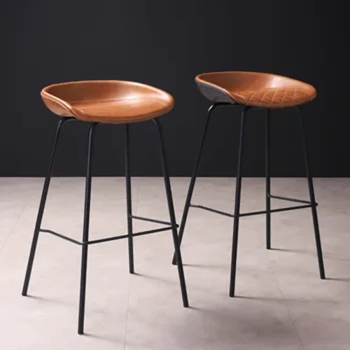 VIP brugerdefineret bar stol hjem enkel industriel stil reception stol retro bar stol læder jern barstol