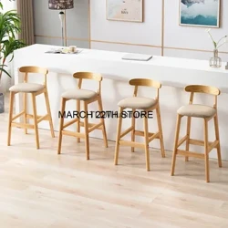 Design Wood Bar Stool Nordic umukuka Iapani Vanity 'ai Nofoa Patio Table Sedie Sala Da Pranzo Poleti Meafale YX50BY