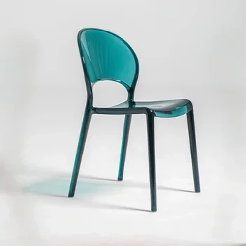 Balkonske plastične vanjske trpezarijske stolice Dnevna soba Ergonomski prozirni pod Trpezarijske stolice za igre Minimalistički Sillas Kućni namještaj QQ