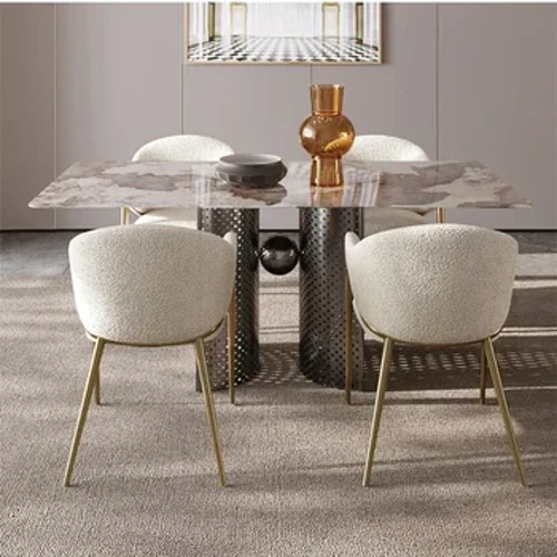 Jedinečná pohodlná severská jídelní židle Kovová párty Pohodlná hotelová židle Designérský statek Sillas De Comedor Nábytek do salonku
