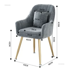 Neue mobile nordische Esszimmerstühle, moderne Esszimmerstühle für das Wohnzimmer, Designer-Restaurantmöbel, Akzentstühle