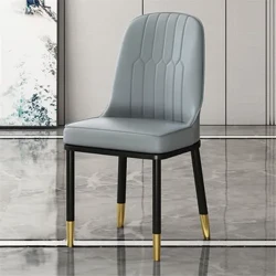 Cadeiras de jantar de cozinha de couro genuíno moderno simples luxo cadeiras de sala de jantar barato e confortável high-end restaurante especial