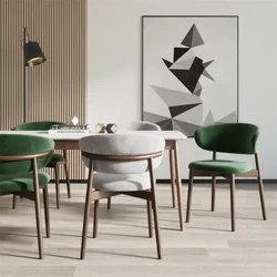 Replica Hiús étkezőszékek Modern skandináv ergonómikus magas étkezőszék várakozó szabadidő bőr fa Silla Comedor bútor