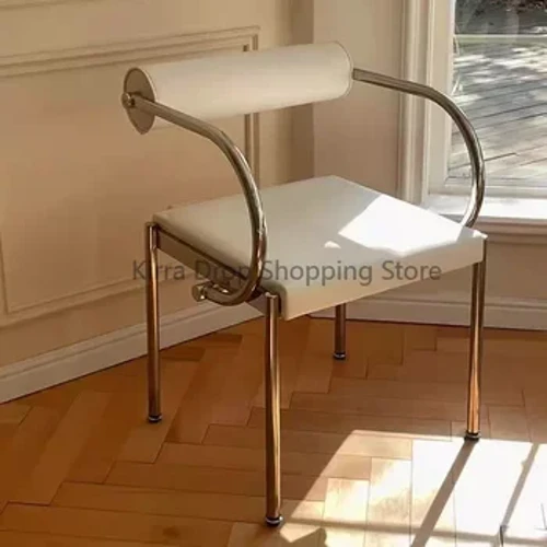 I-Mid Century Nordic Dining Chairs Ihhovisi Lemidlalo I-Bancos White Dining Chairs Ibha yethebula Sillas De Comedor Balcony Furnitures Fg20