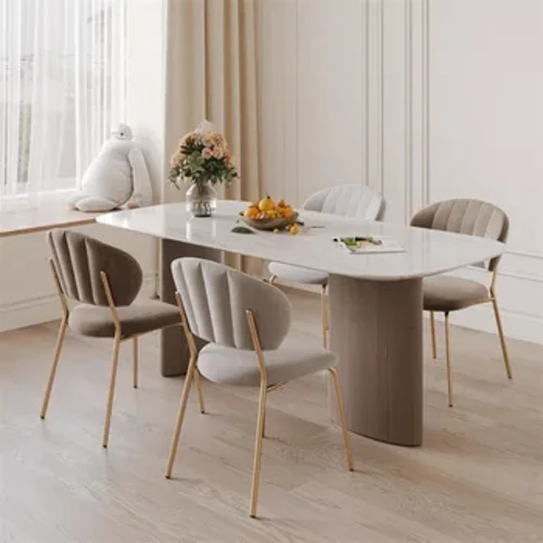 Mode klädda matstolar café ryggstöd skrivbord evenemang matstolar terrass minimalistisk chaises dall manger hemmöbler