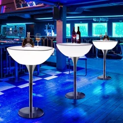 Táblaí Barra Babhta Club Oíche Taobh Páirtí Nua-Aimseartha Táblaí Barra Cocktail Allamuigh Fáiltiú Cuntar Troscán Tráchtála Stehtisch SR50BT