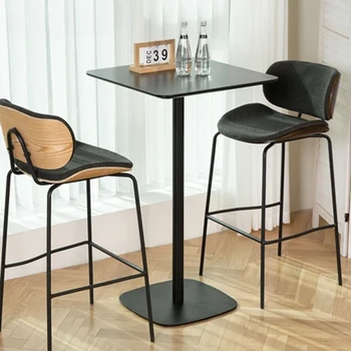 Mesas de Bar para cóctel al aire libre, Mostrador de café, mesas altas de Bar para bebidas, Comedor comercial de lujo, muebles de Comedor SR50BT