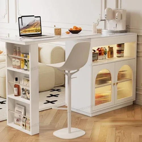 Moderne weiße Stehtische, Wohnzimmer, quadratisch, Zuhause, Aufbewahrung, Couchtische, minimalistisches Design, Muebles para el hogar, Dekoration