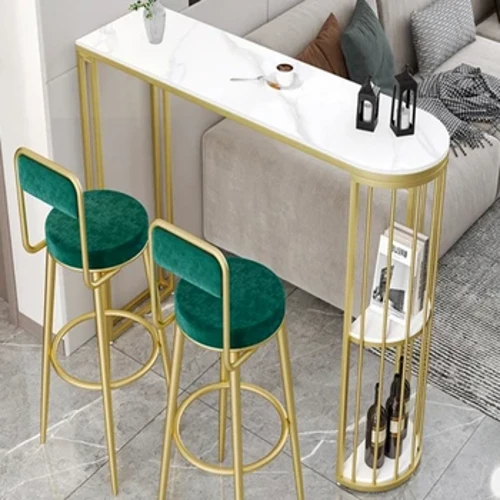 Kaffee-Küchen-Stehtisch, hoch, Kaffee, Frühstück, hell, lang, moderner Stehtisch, Wohnzimmer, Muebles de Cocina, Möbel, Zuhause, LJ50BT