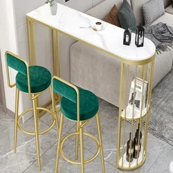 Káva Kuchyňa Barový stôl Vysoká káva Raňajky Svetlý Dlhý Moderný Barový stôl Obývacia izba Muebles De Cocina Nábytok Home LJ50BT
