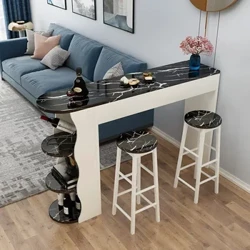 Táblaí Barra Caife Nua-Aimseartha Cocktail Cistine Ard-Só Táblaí Barra Fada Deasc Fáiltithe Mesa De Cosinha Troscán Baile YY50BT