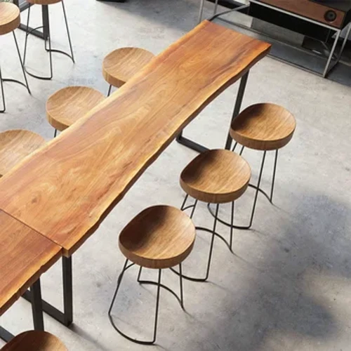 Dearadh Tábla Barra Nua-Aimseartha Deoch Ard Bistro Deoch Minimalist Barra Caife Tábla Cuntair Ard-Fada Fada Tavoli Da Pranzo Troscán Seomra Maireachtála
