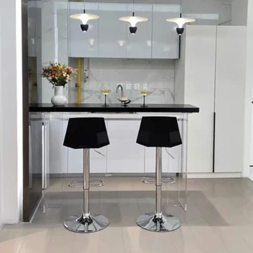 Side Iessbar Dësch Héich Standing Wunnzëmmer Lange Kaffi Bar Dësch Modern Frühstück Mesa Comedor Kichen Miwwelen LJ50BT