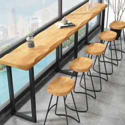 Iklabhu yasebusuku Amathebula Ebha Yekhofi Amathebula I-Wood Bistro Reception Desk Counter Bar Amathebula Izihlalo Iretshurenti Indawo yokudlela yase-Mesa ende Ibha ye-Alta MR50BT