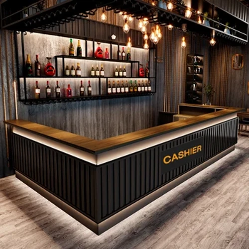Klub Malam Resepsi Meja Bar Penyimpanan Partisi Industri Standing Bar Meja Makan Modern Glow Mesa Pared Perabot Ruang Tamu