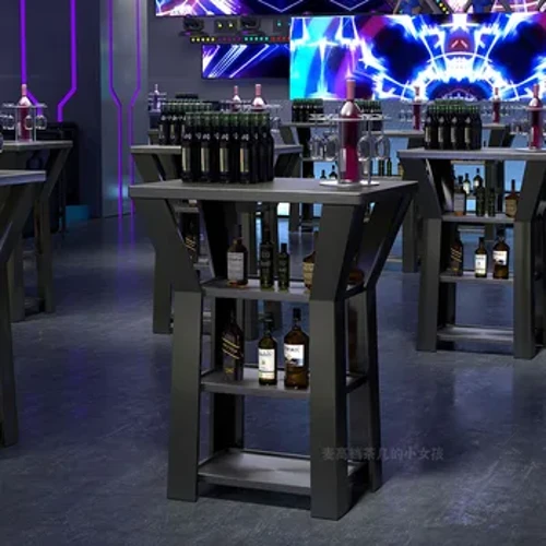 Table De Bar à boissons carrée, comptoir Design, Art esthétique, Table De comptoir industrielle moderne, meubles De salon
