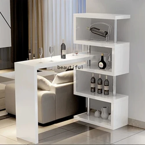 Art Cocktail Bar Table Design Minimalist Inu Kofe Lafoa'i Bar Counter Table Barman White Tavoli Da Pranzo Lounge Meafale