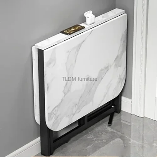 I-Nordic Light Luxury Dining Tables Home Ifulethi Elincane I-Ultra-zacile Ithebula Lokudlela Elula Amathebula Agoqa Asebenza Kaningi Akhiphekayo